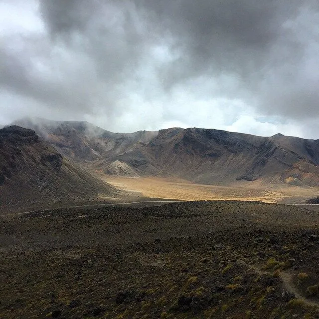The Tongariro crater