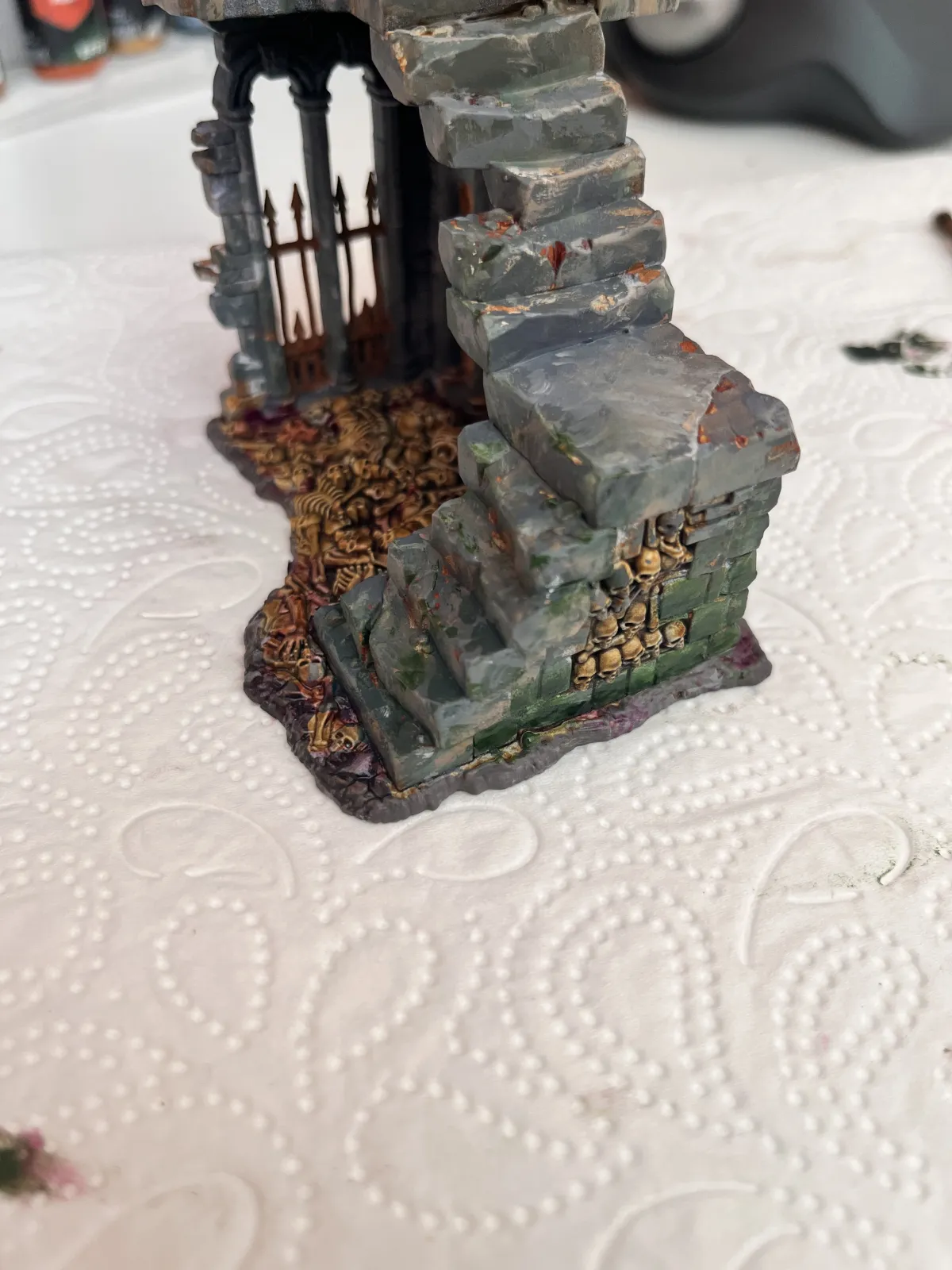 Mossy stairs and stonework