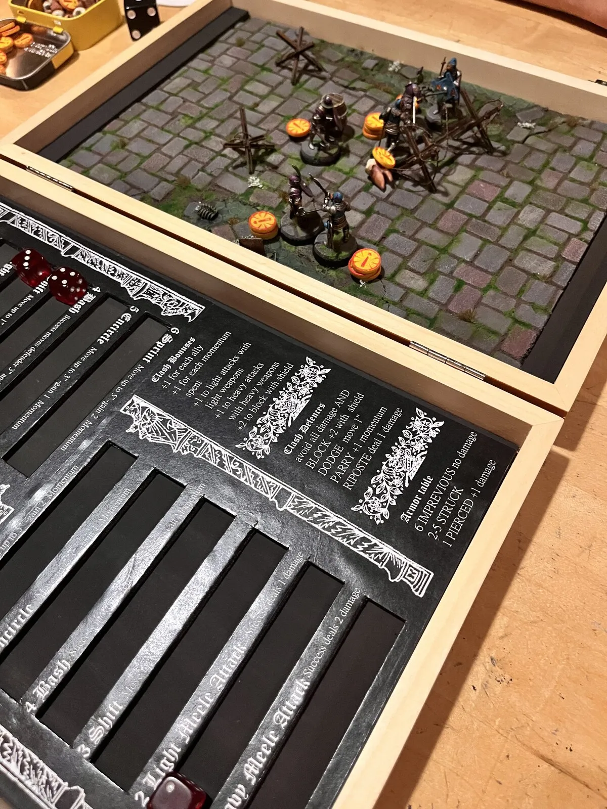 Greathelm in a backgammon box