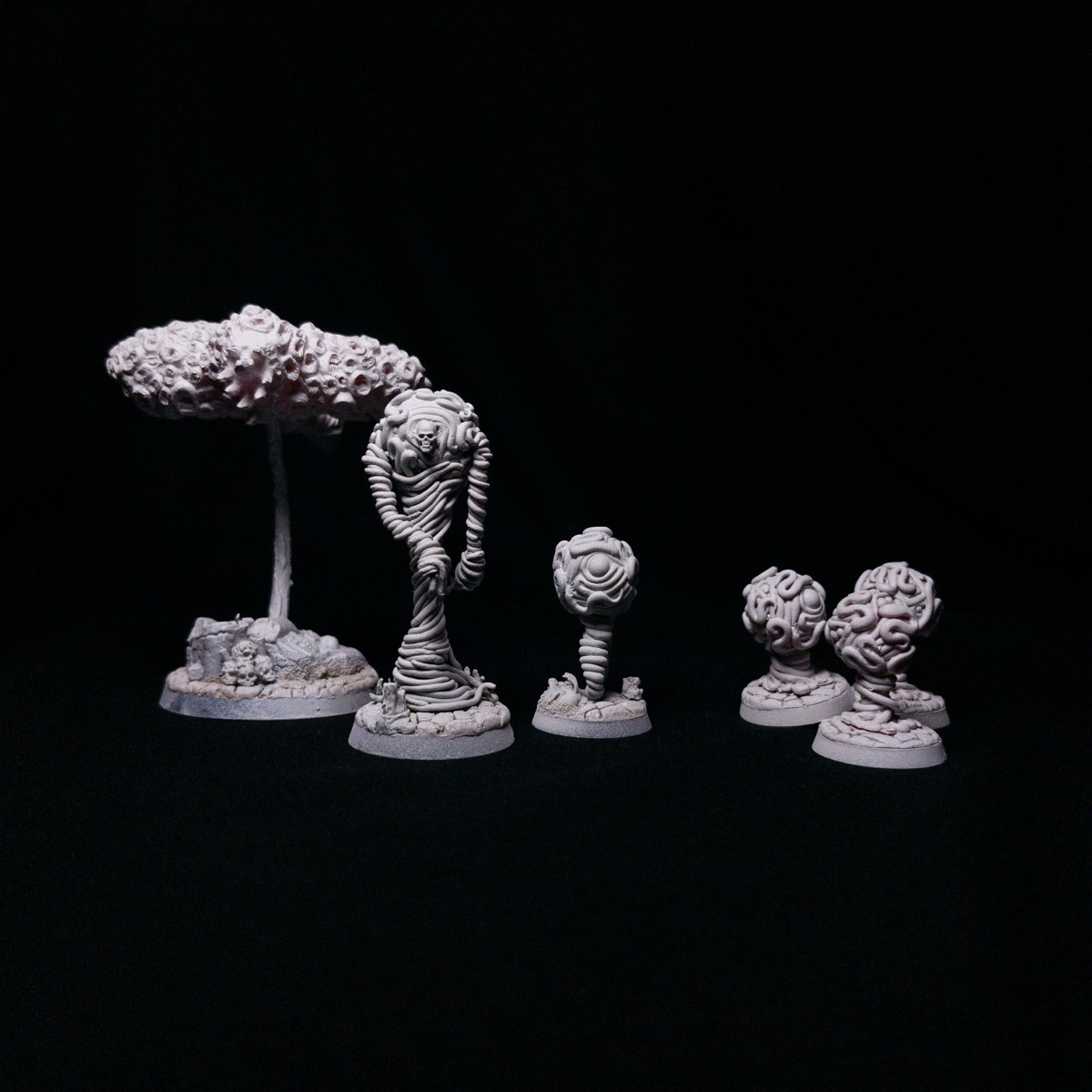 Models before painting