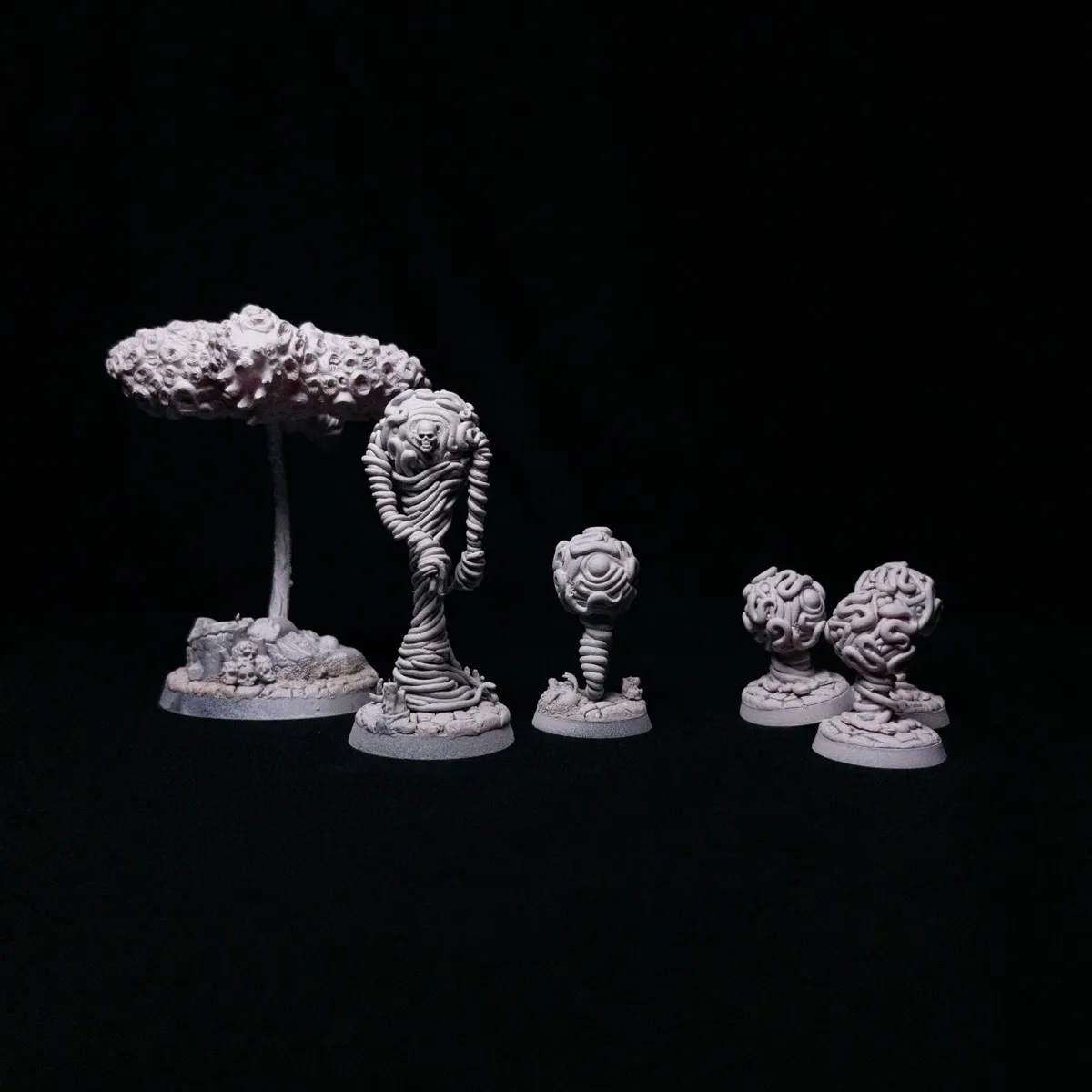 Models before painting